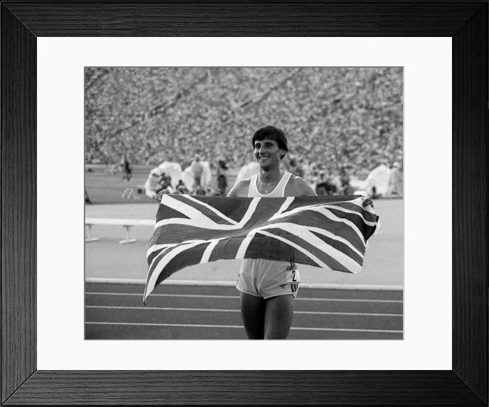 Framed Print : Los Angeles Olympic Games August1984 Sebastian Coe Sport Athletics Action After