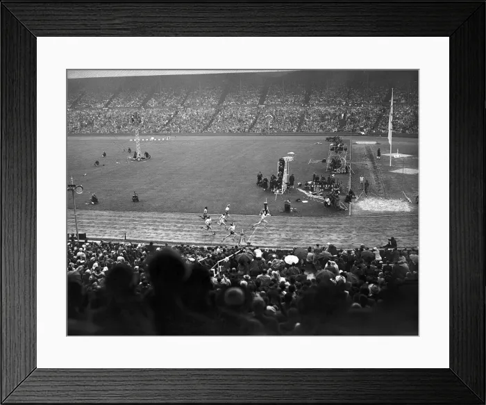 Framed Print : Athletics during the London Olympics Games 1948 At Wembley London Framed Print : Athletics during the London Olympics Games 1948 At Wembley London