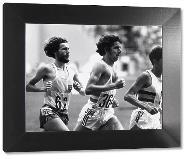 1976 Olympic Games in Montreal, Canada. Brendan Foster 364 runner in the Mens 10