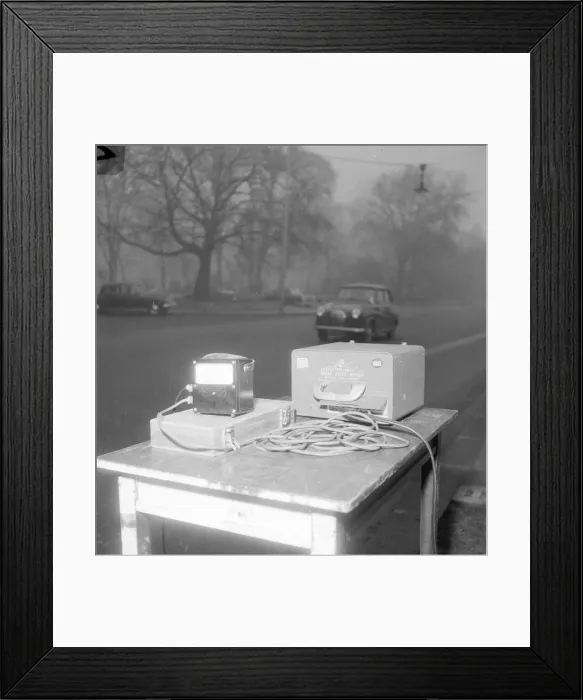Framed Print : Radar speed traps were to be operated by the Metropolitan Police from January 1958