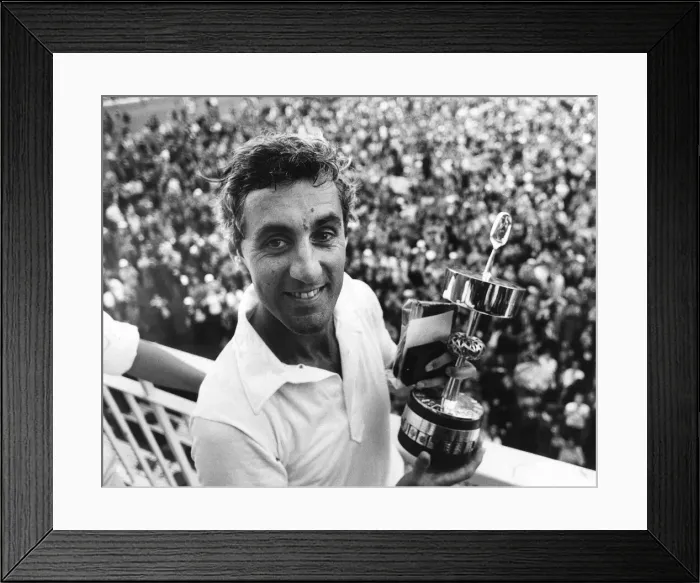 Framed Print : Mike Brearley with the Gillette Cup after Middlesex beat Surrey at Lords