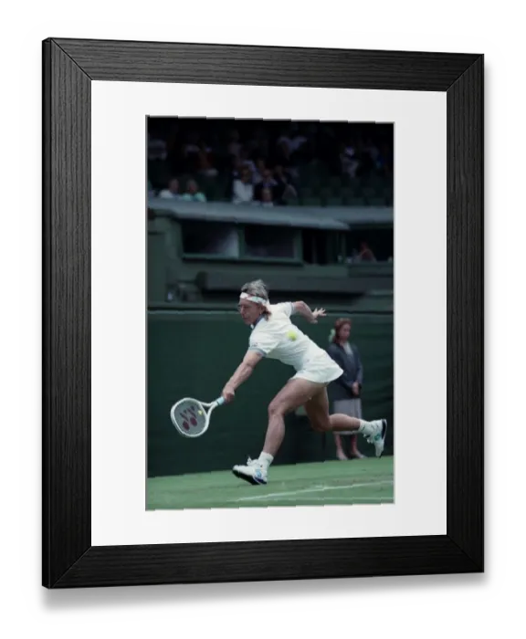Framed Print : All England Lawn Tennis Championships at Wimbledon. Ladies Singles Martina Framed Print : All England Lawn Tennis Championships at Wimbledon. Ladies Singles Martina