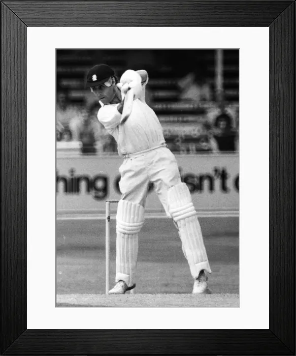 Framed Print : Englands captian Mike Brearley England v Australia in the Third Test Match Framed Print : Englands captian Mike Brearley England v Australia in the Third Test Match