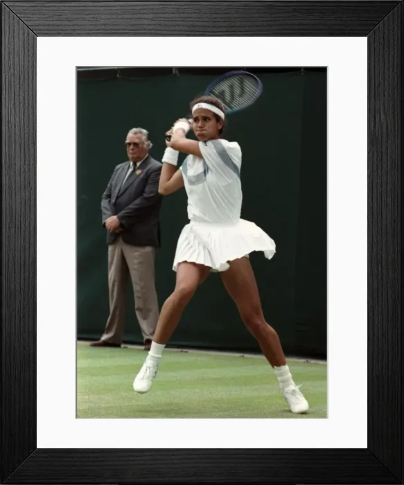 Framed Print : All England Lawn Tennis Championships at Wimbledon. Ladies Singles Mary Jo