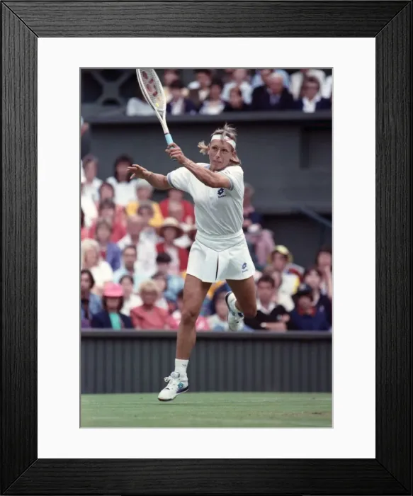 Framed Print : All England Lawn Tennis Championships at Wimbledon. Ladies Singles Martina Framed Print : All England Lawn Tennis Championships at Wimbledon. Ladies Singles Martina
