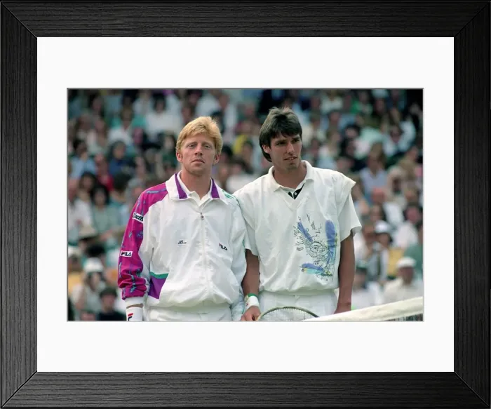 Framed Print : Wimbledon. Mens Final: Michael Stich vs. Boris Becker Framed Print : Wimbledon. Mens Final: Michael Stich vs. Boris Becker