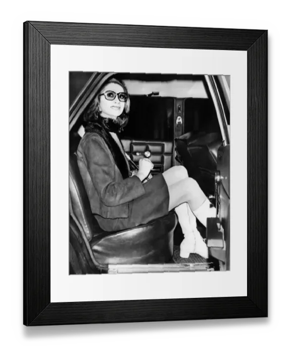 Framed Print : A London High Court judge is being asked to decide whether 34-year-old ex-model April