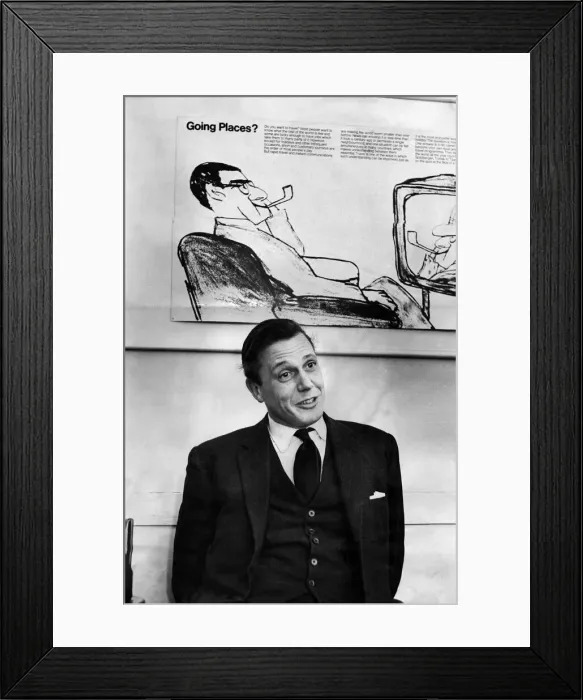 Framed Print : David Attenborough, the new head of BBC2. March 1965 P016997