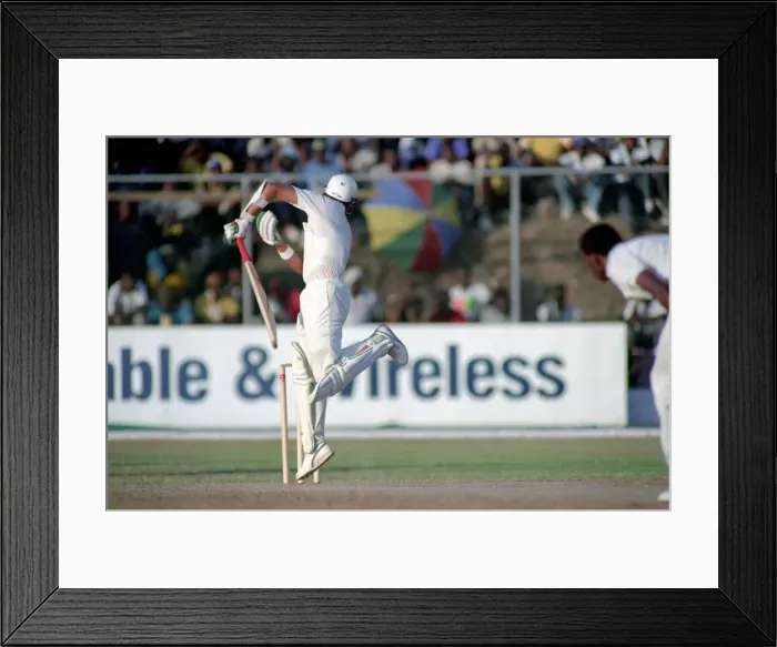Framed Print : Cricket 1st Test. West Indies v. England. February 1990 90-1173A-067