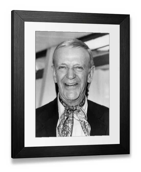 Framed Print : Portrait of American film star and dancer Fred Astaire March 1978 P016870