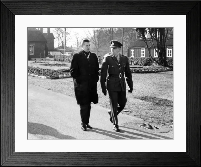 Framed Print : Mr. Ashley, MP for Stroke on Trent, with Captain Beaumont