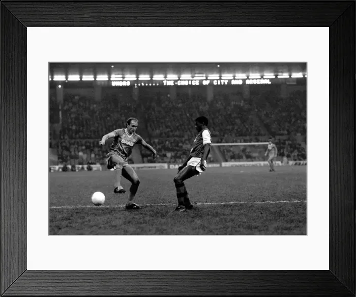 Framed Print : English League Division One match at Maine Road. Manchester City 2 v Arsenal 1 Framed Print : English League Division One match at Maine Road. Manchester City 2 v Arsenal 1