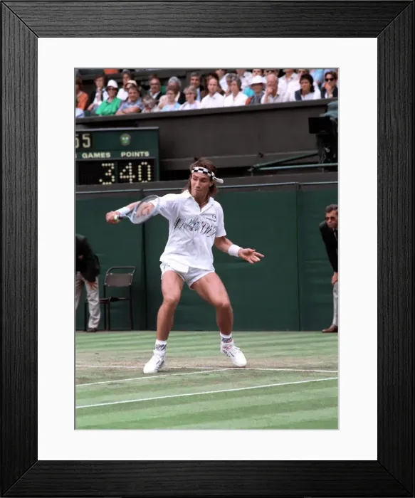 Framed Print : Wimbledon Tennis. Pat Cash. June 1988 88-3397-154 Framed Print : Wimbledon Tennis. Pat Cash. June 1988 88-3397-154