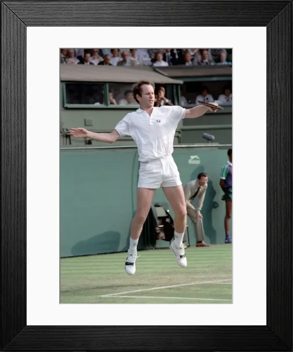 Framed Print : Wimbledon. John McEnroe. June 1988 88-3372-138 Framed Print : Wimbledon. John McEnroe. June 1988 88-3372-138