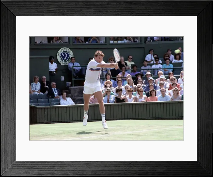 Framed Print : Wimbledon. Jimmy Connors. June 1988 88-3372-061