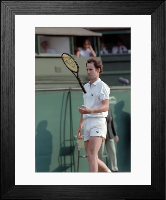 Framed Print : Wimbledon. John McEnroe. June 1988 88-3372-187 Framed Print : Wimbledon. John McEnroe. June 1988 88-3372-187