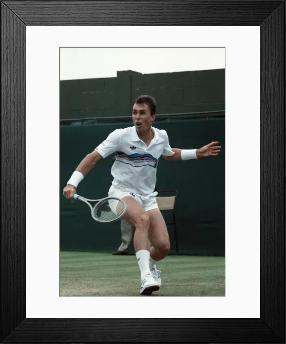 Framed Print : Wimbledon Tennis. Ivan Lendle. June 1988 88-3397-045 Framed Print : Wimbledon Tennis. Ivan Lendle. June 1988 88-3397-045