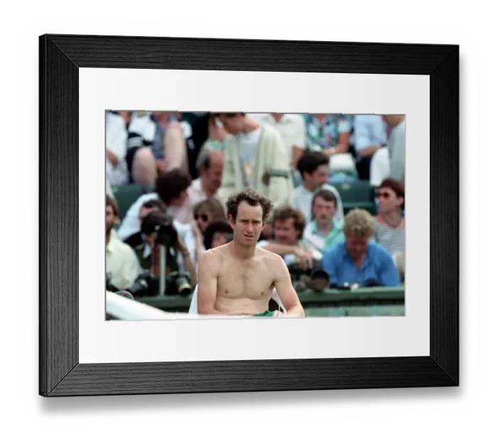 Framed Print : Wimbledon. John McEnroe. June 1988 88-3372-117