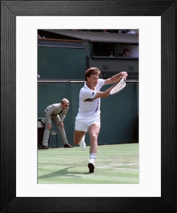 Framed Print : Wimbledon. Jimmy Connors. June 1988 88-3372-076