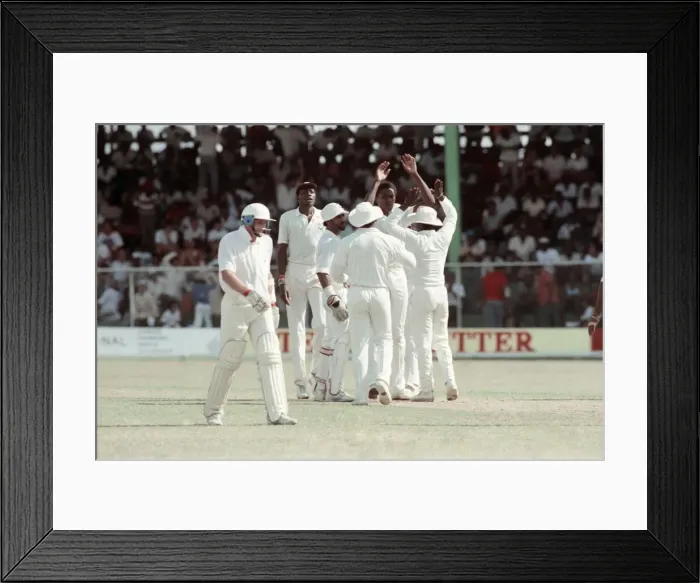 Framed Print : Cricket. West Indies v. England. May 1990 90-2761-155 Framed Print : Cricket. West Indies v. England. May 1990 90-2761-155