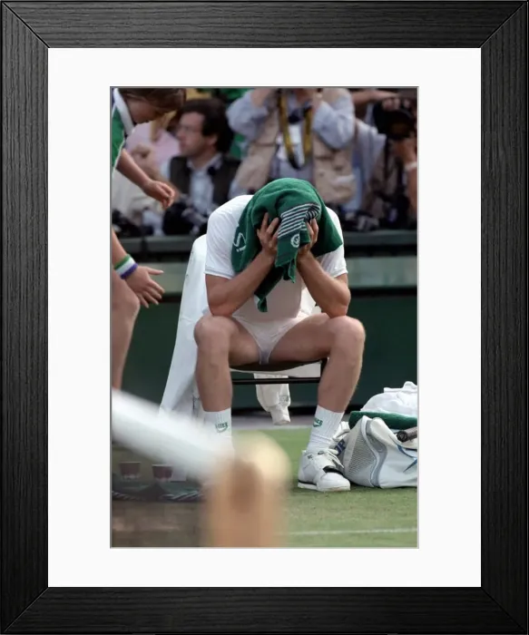 Framed Print : Wimbledon. John McEnroe. June 1988 88-3372-177 Framed Print : Wimbledon. John McEnroe. June 1988 88-3372-177