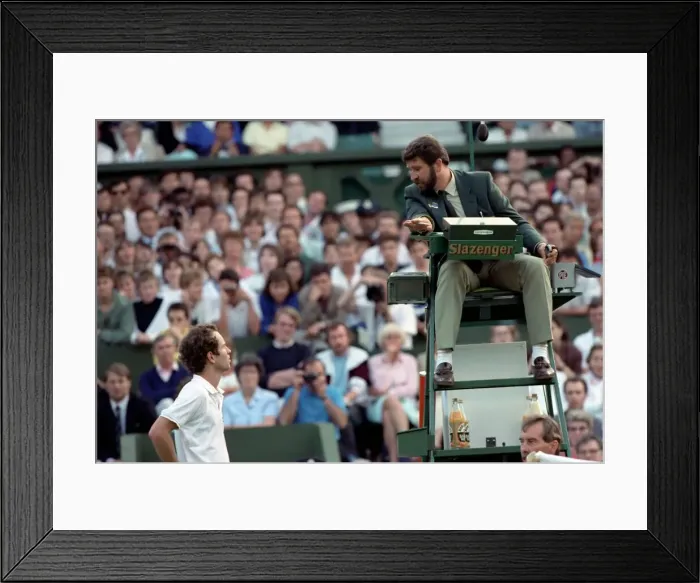 Framed Print : Wimbledon. John McEnroe. June 1988 88-3372-121