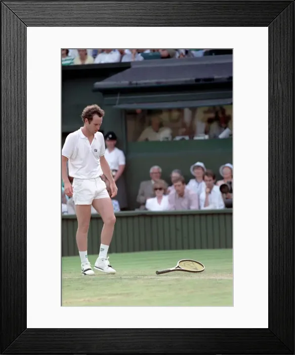 Framed Print : Wimbledon. John McEnroe. June 1988 88-3372-193 Framed Print : Wimbledon. John McEnroe. June 1988 88-3372-193
