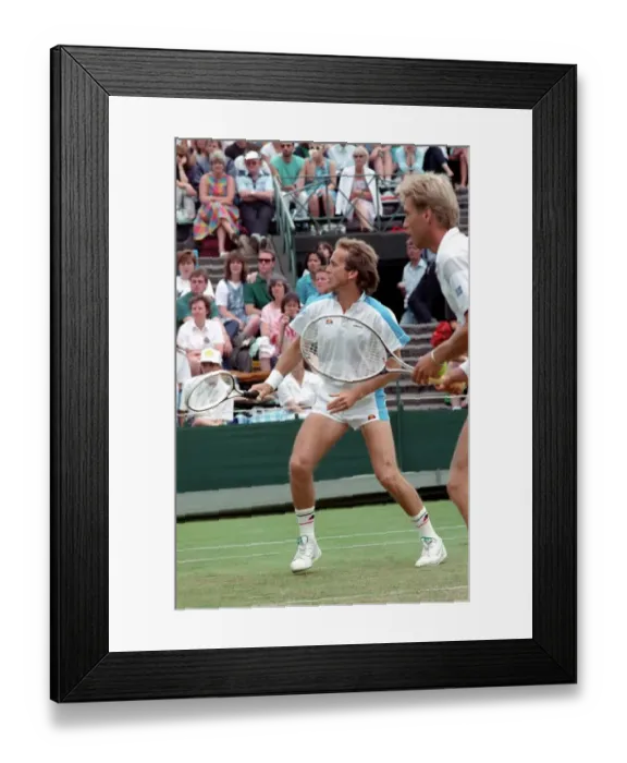 Framed Print : Wimbledon Tennis. John Lloyd. June 1988 88-3422-038