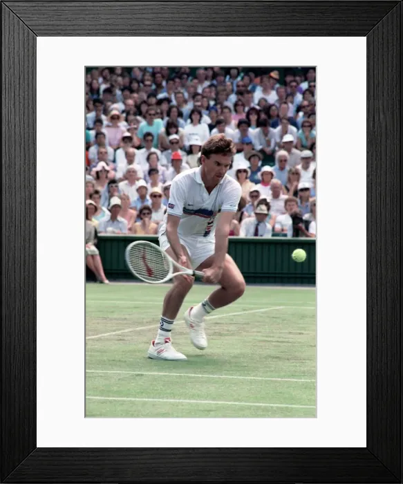 Framed Print : Wimbledon. Jimmy Connors. June 1988 88-3372-077