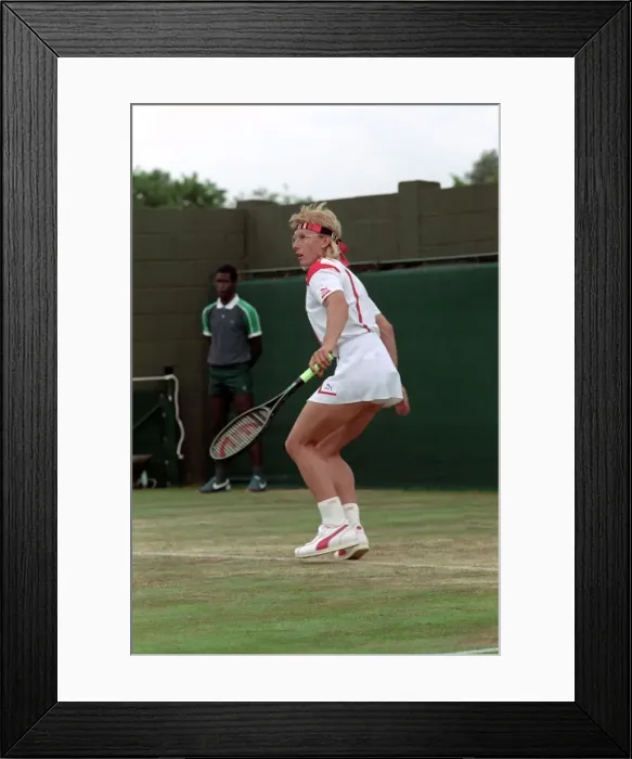 Framed Print : Wimbledon Tennis. Martina Navratilova. June 1988 88-3422-034 Framed Print : Wimbledon Tennis. Martina Navratilova. June 1988 88-3422-034