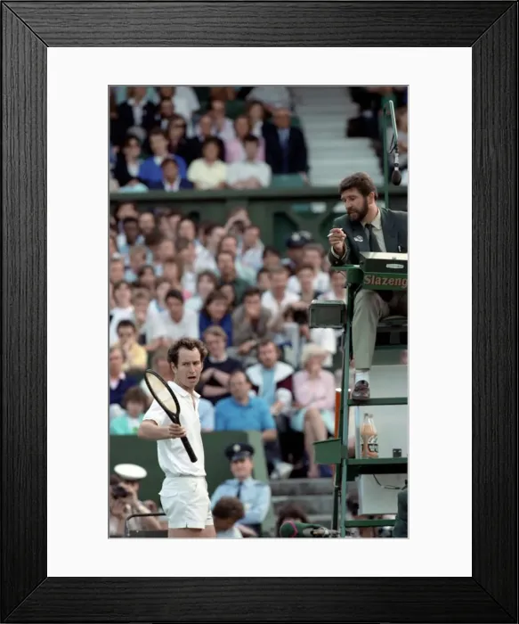 Framed Print : Wimbledon. John McEnroe. June 1988 88-3372-122 Framed Print : Wimbledon. John McEnroe. June 1988 88-3372-122