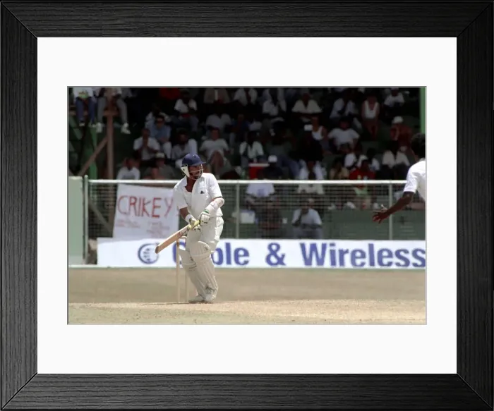 Framed Print : Cricket. West Indies v. England. May 1990 90-2761-143. Allan Lamb (c)