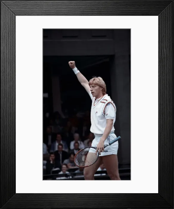 Framed Print : Wimbledon Tennis. Boris Becker (Winner). June 1988 88-3397-111 Framed Print : Wimbledon Tennis. Boris Becker (Winner). June 1988 88-3397-111