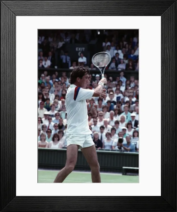 Framed Print : Wimbledon. Ivan Lendl v. Darren Cahill. June 1988 88-3342-071 Framed Print : Wimbledon. Ivan Lendl v. Darren Cahill. June 1988 88-3342-071