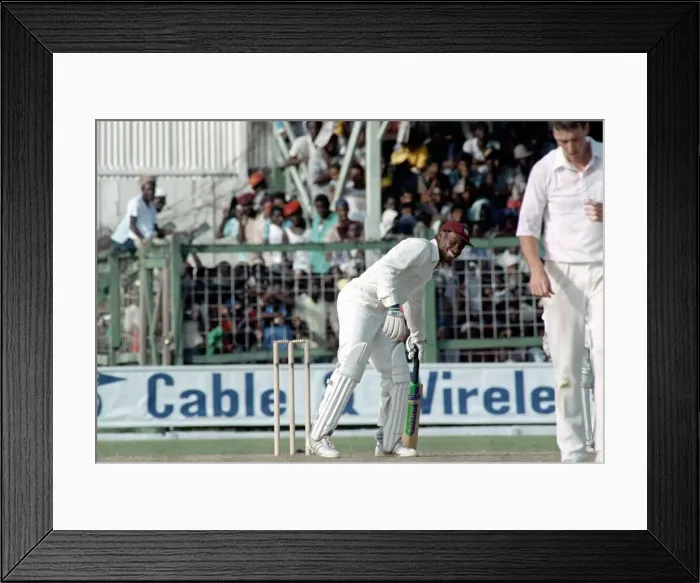 Framed Print : Cricket 5th Test. West Indies v. England. April 1990 90-2286-014 Antigua Recreation