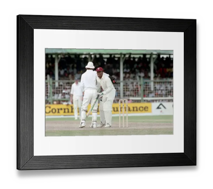 Framed Print : Cricket 5th Test. West Indies v. England. April 1990 90-2286-006 Antigua Recreation Framed Print : Cricket 5th Test. West Indies v. England. April 1990 90-2286-006 Antigua Recreation
