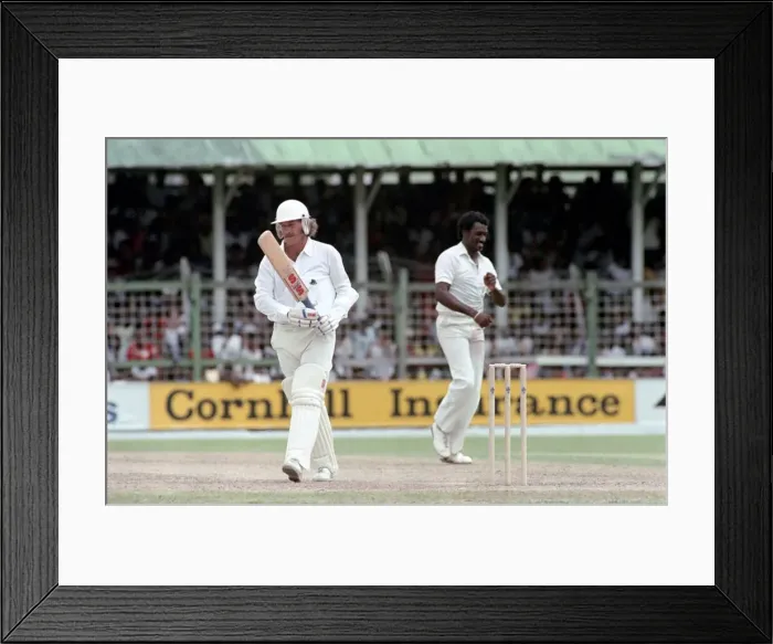 Framed Print : Cricket 5th Test. West Indies v. England. April 1990 90-2286-079 Antigua Recreation Framed Print : Cricket 5th Test. West Indies v. England. April 1990 90-2286-079 Antigua Recreation