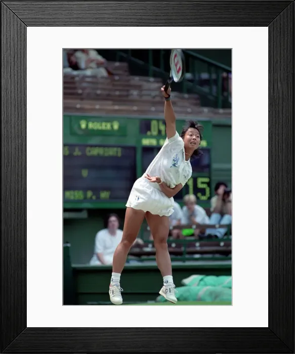 Framed Print : All England Lawn Tennis Championships at Wimbledon Ladies Singles Third Round
