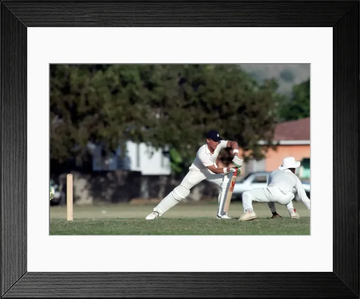 Framed Print : February 1990 90-1082-027 International Test Match Cricket. West Indies vs England Framed Print : February 1990 90-1082-027 International Test Match Cricket. West Indies vs England