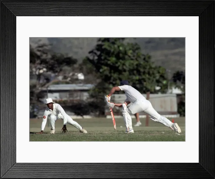Framed Print : February 1990 90-1082-023 International Test Match Cricket. West Indies vs England Framed Print : February 1990 90-1082-023 International Test Match Cricket. West Indies vs England