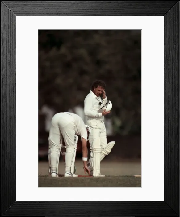 Framed Print : West Indies v. England. One Day International. February 1990 90-0872-188. Wayne Larkins Framed Print : West Indies v. England. One Day International. February 1990 90-0872-188. Wayne Larkins