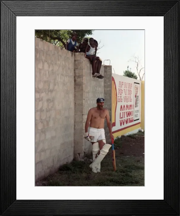 Framed Print : Cricket-3rd One Day International. West Indies v. England