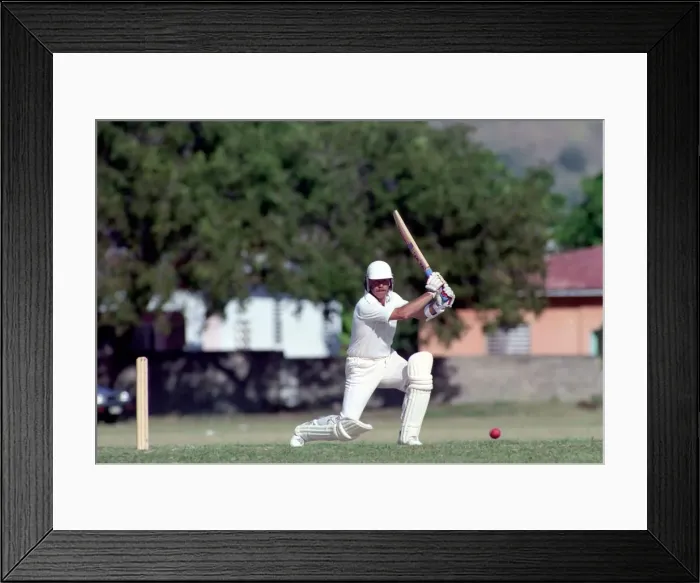 Framed Print : West Indies v. England. One Day International. February 1990 90-0872-160. Wayne Larkins Framed Print : West Indies v. England. One Day International. February 1990 90-0872-160. Wayne Larkins