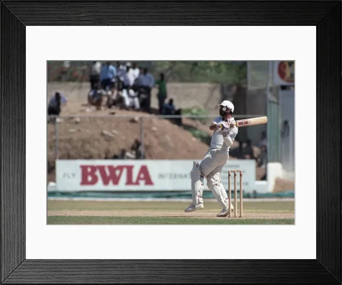 Framed Print : Cricket - Test. England v. Jamaica. February 1990 90-1064A-007 Local Caption Framed Print : Cricket - Test. England v. Jamaica. February 1990 90-1064A-007 Local Caption