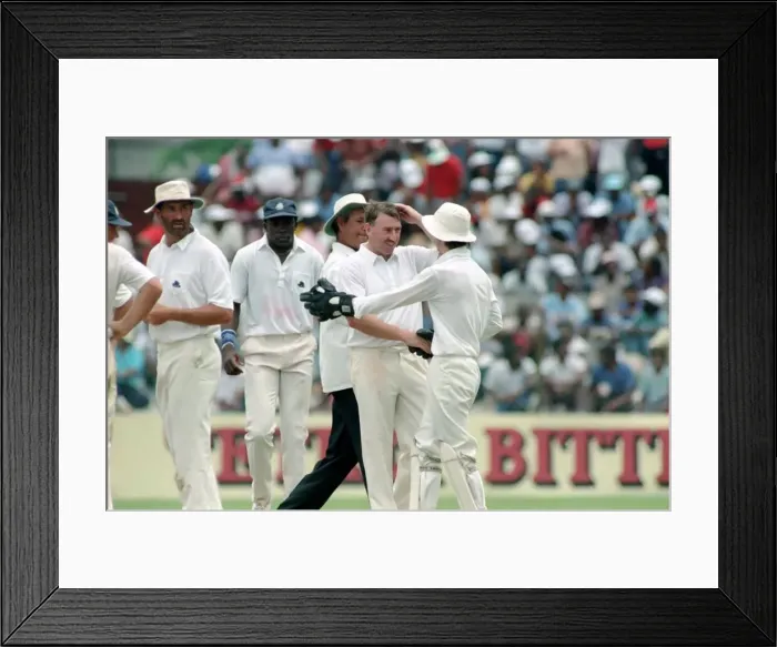 Framed Print : February 1990 90-1082-051 International Test Match Cricket. West Indies vs England Framed Print : February 1990 90-1082-051 International Test Match Cricket. West Indies vs England
