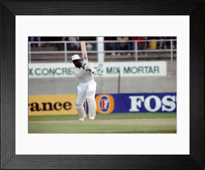 Framed Print : February 1990 90-1082-037 International Test Match Cricket. West Indies vs England Framed Print : February 1990 90-1082-037 International Test Match Cricket. West Indies vs England