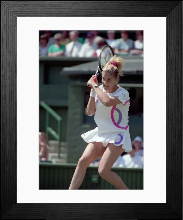 Framed Print : All England Lawn Tennis Chamionships at Wimbledon Ladies Singles Monica