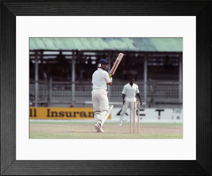 Framed Print : Spt. Cricket. England in Guyana. April 1990 90-2287-020