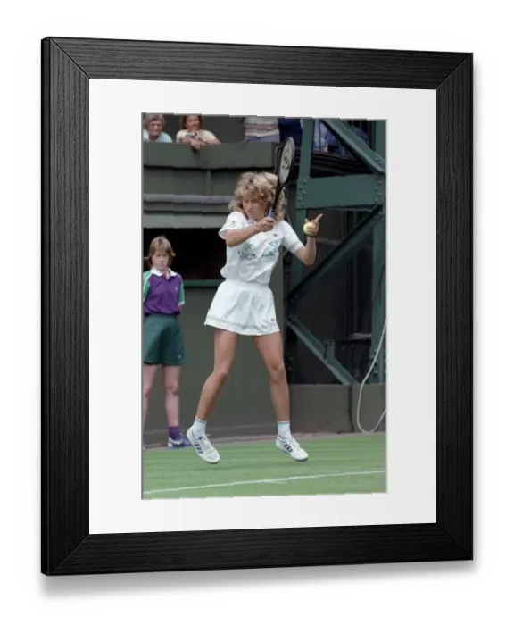 Framed Print : Wimbledon. Steffi Graf. June 1988 88-3317-067 Framed Print : Wimbledon. Steffi Graf. June 1988 88-3317-067