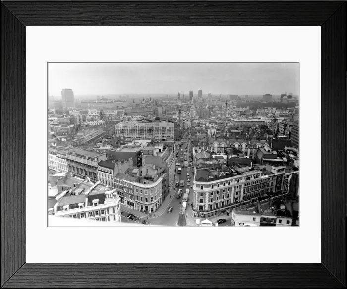 Framed Print : The London skyline seen from the roof of the grandstand at Stamford Bridge, Chelsea Framed Print : The London skyline seen from the roof of the grandstand at Stamford Bridge, Chelsea